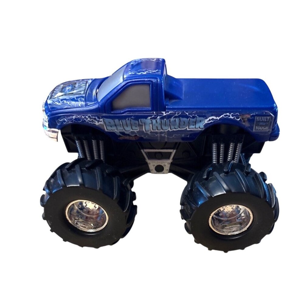 Blue Thunder Monster Truck Toy By Mattel Built Ford Tough 2001